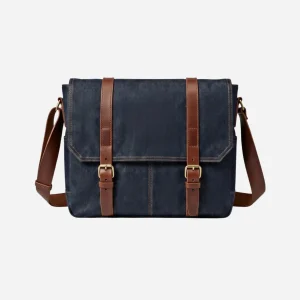 Vintage Explorer Denim Messenger Bag